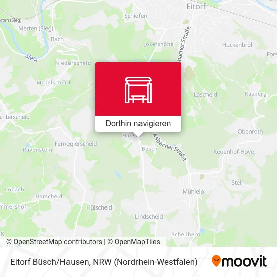 Eitorf Büsch/Hausen Karte
