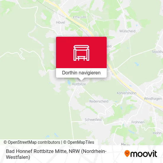 Bad Honnef Rottbitze Mitte Karte