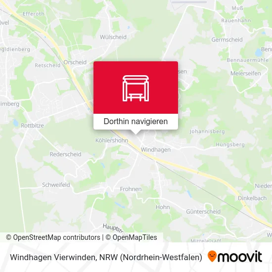 Windhagen Vierwinden Karte