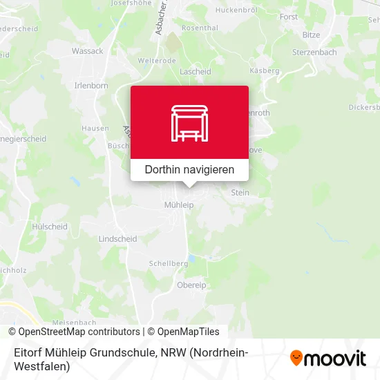 Eitorf Mühleip Grundschule Karte