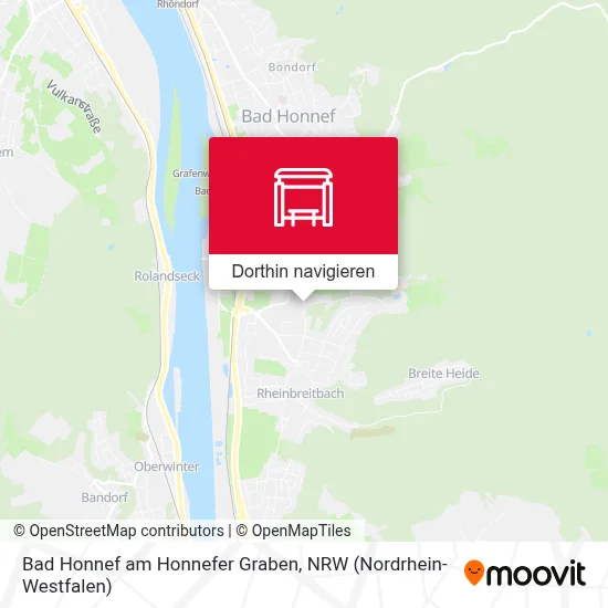 Bad Honnef am Honnefer Graben Karte