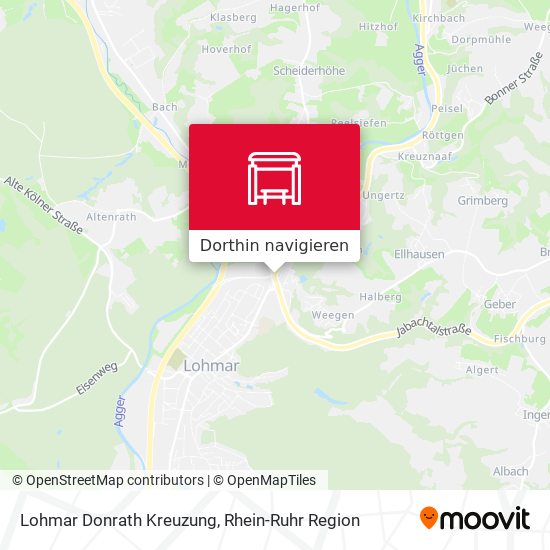 Lohmar Donrath Kreuzung Karte