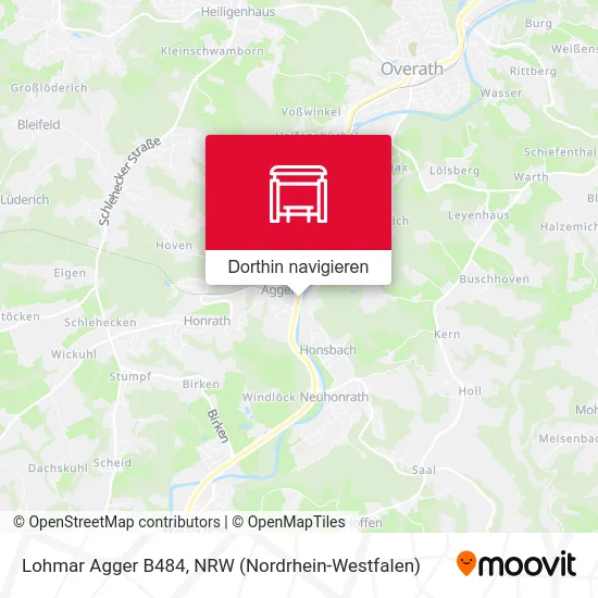 Lohmar Agger B484 Karte