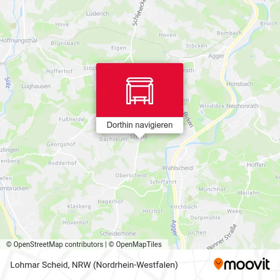 Lohmar Scheid Karte