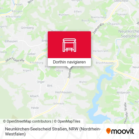 Neunkirchen-Seelscheid Straßen Karte