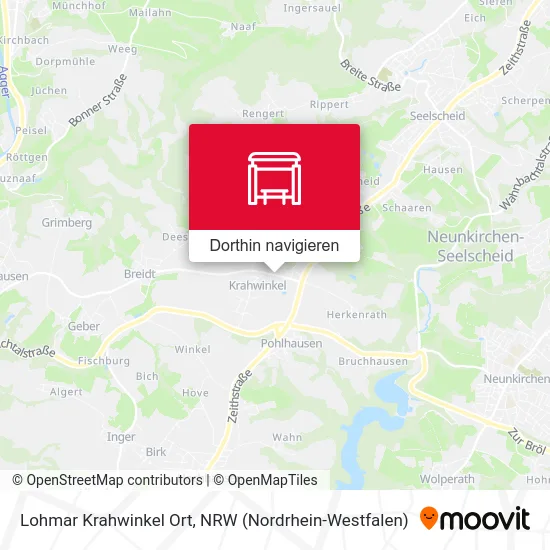Lohmar Krahwinkel Ort Karte