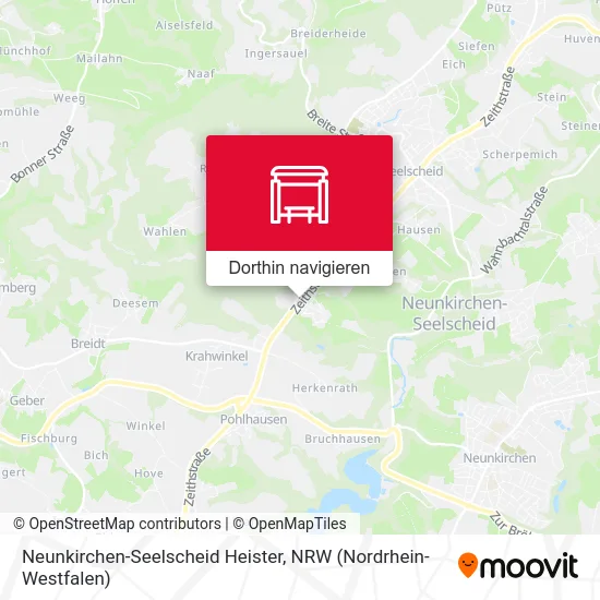 Neunkirchen-Seelscheid Heister Karte