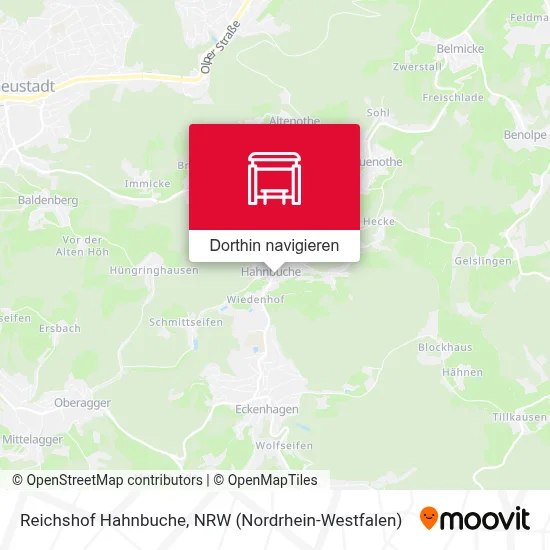 Reichshof Hahnbuche Karte