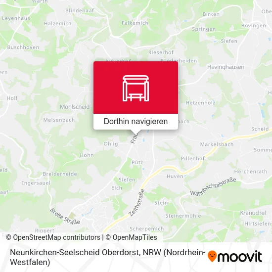 Neunkirchen-Seelscheid Oberdorst Karte