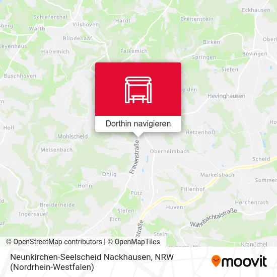 Neunkirchen-Seelscheid Nackhausen Karte