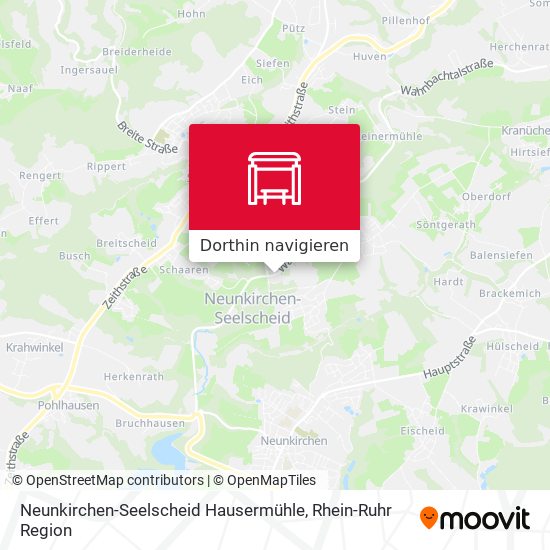 Neunkirchen-Seelscheid Hausermühle Karte