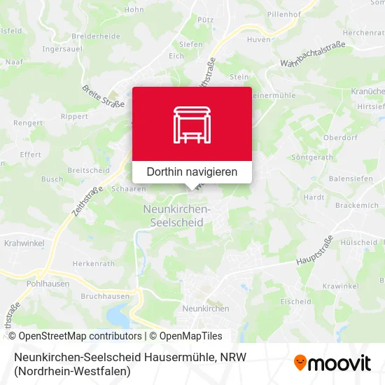 Neunkirchen-Seelscheid Hausermühle Karte