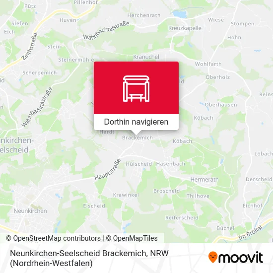 Neunkirchen-Seelscheid Brackemich Karte