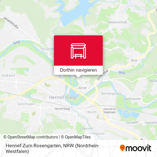 Hennef Zum Rosengarten Karte