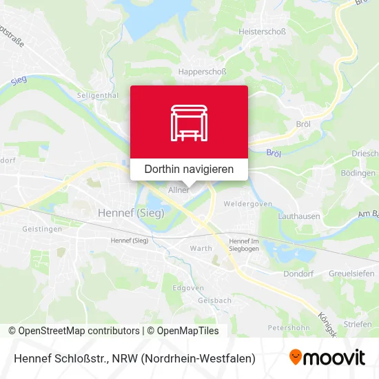 Hennef Schloßstr. Karte