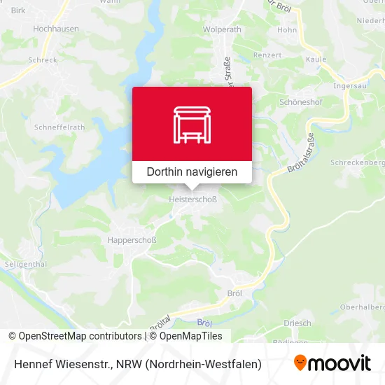 Hennef Wiesenstr. Karte