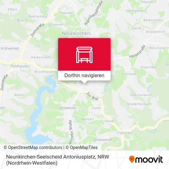 Neunkirchen-Seelscheid Antoniusplatz Karte