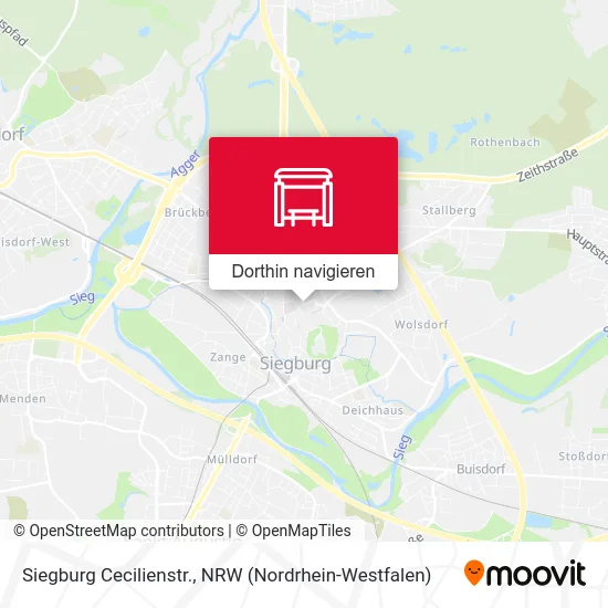 Siegburg Cecilienstr. Karte