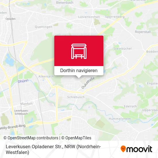 Leverkusen Opladener Str. Karte