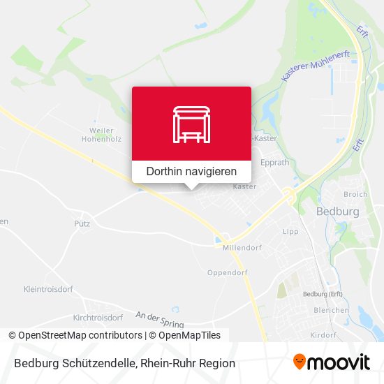 Bedburg Schützendelle Karte