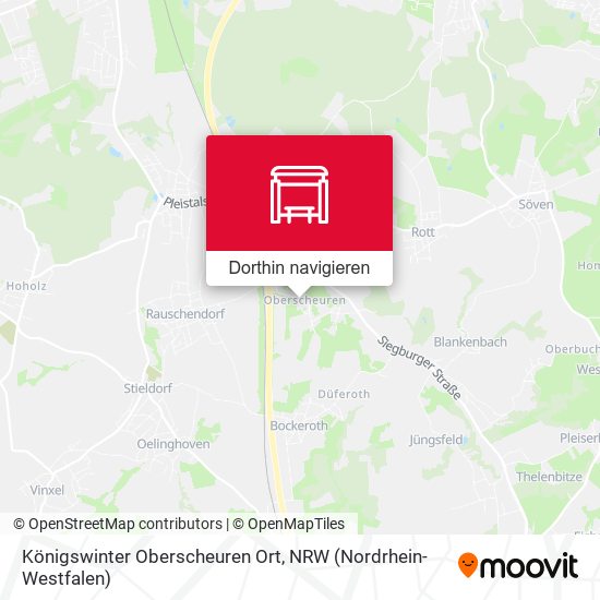 Königswinter Oberscheuren Ort Karte