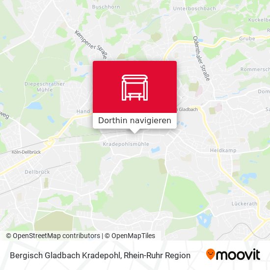 Bergisch Gladbach Kradepohl Karte