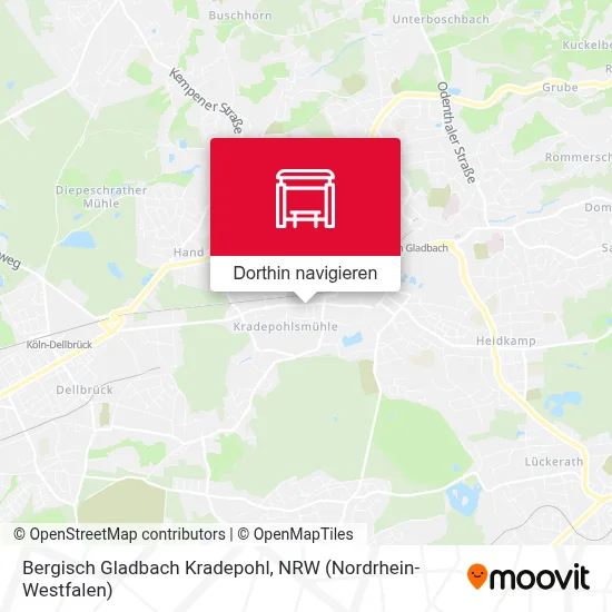 Bergisch Gladbach Kradepohl Karte