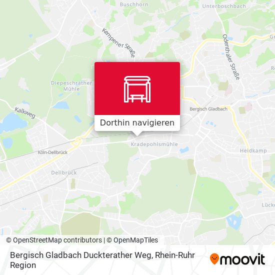 Bergisch Gladbach Duckterather Weg Karte