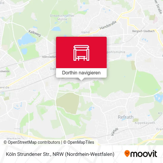 Köln Strundener Str. Karte