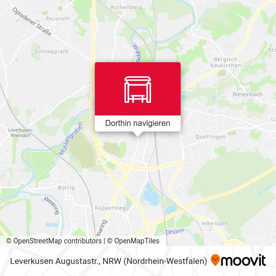 Leverkusen Augustastr. Karte
