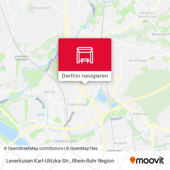 Leverkusen Karl-Ulitzka-Str. Karte