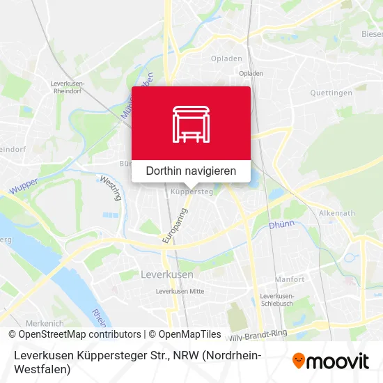 Leverkusen Küppersteger Str. Karte