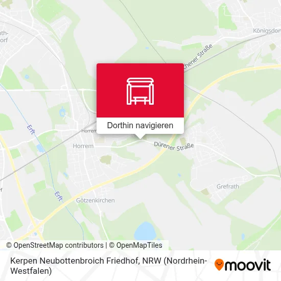 Kerpen Neubottenbroich Friedhof Karte