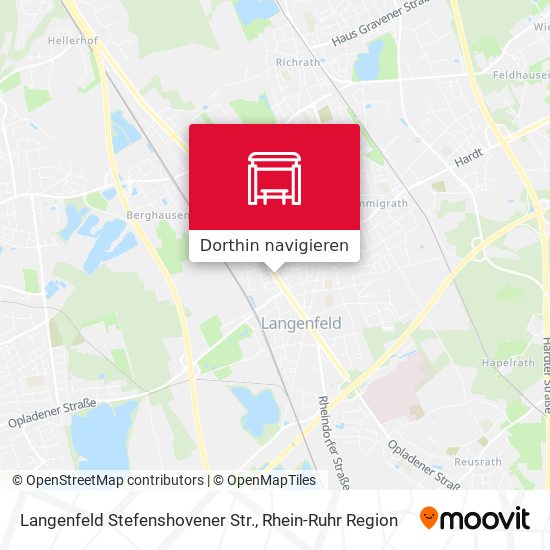 Langenfeld Stefenshovener Str. Karte