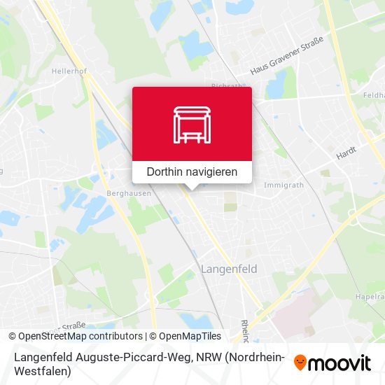 Langenfeld Auguste-Piccard-Weg Karte