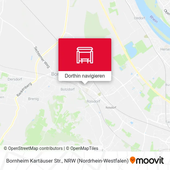 Bornheim Kartäuser Str. Karte