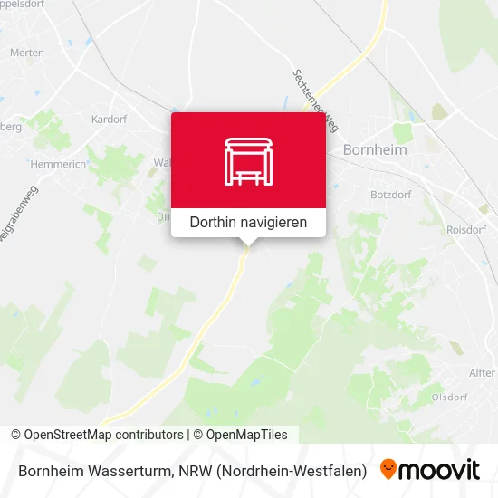 Bornheim Wasserturm Karte