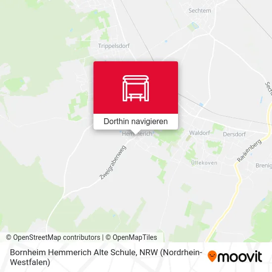 Bornheim Hemmerich Alte Schule Karte