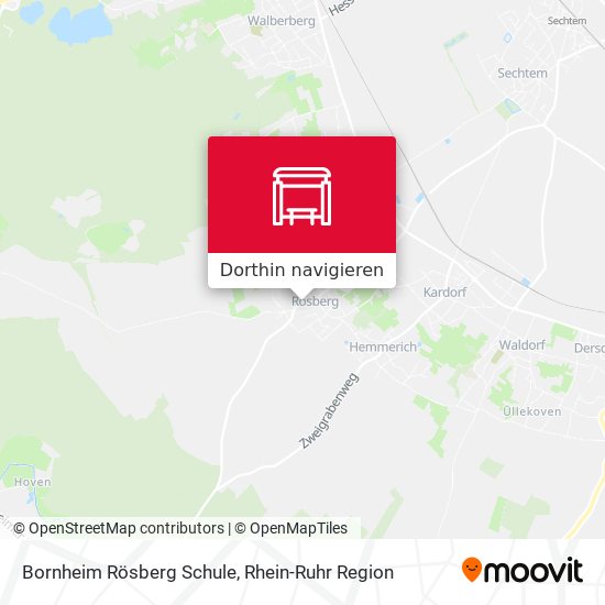 Bornheim Rösberg Schule Karte