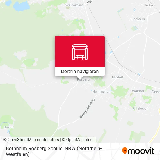 Bornheim Rösberg Schule Karte