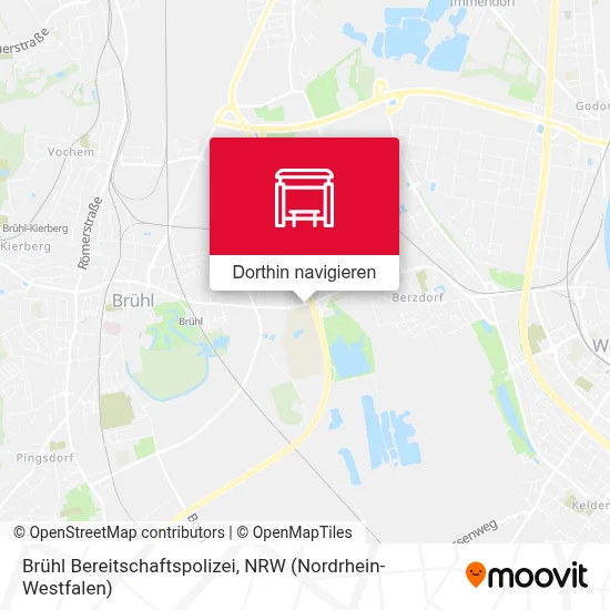 Brühl Bereitschaftspolizei Karte