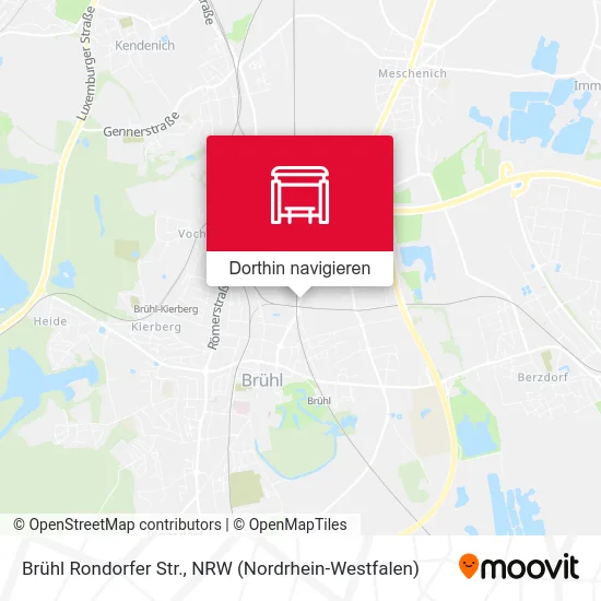 Brühl Rondorfer Str. Karte