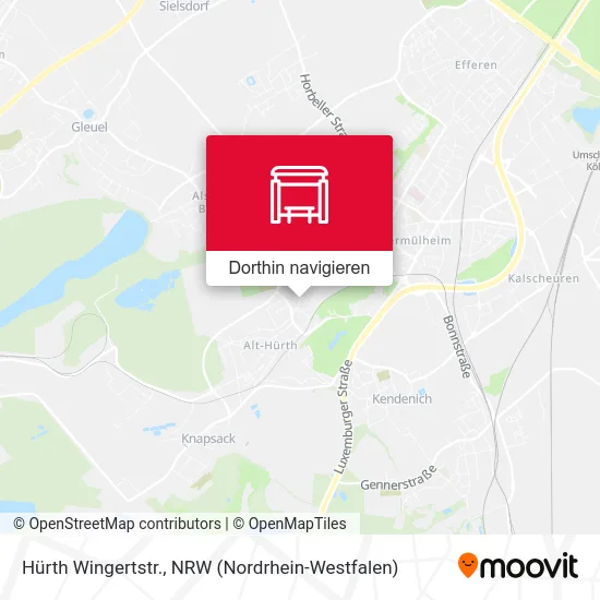 Hürth Wingertstr. Karte