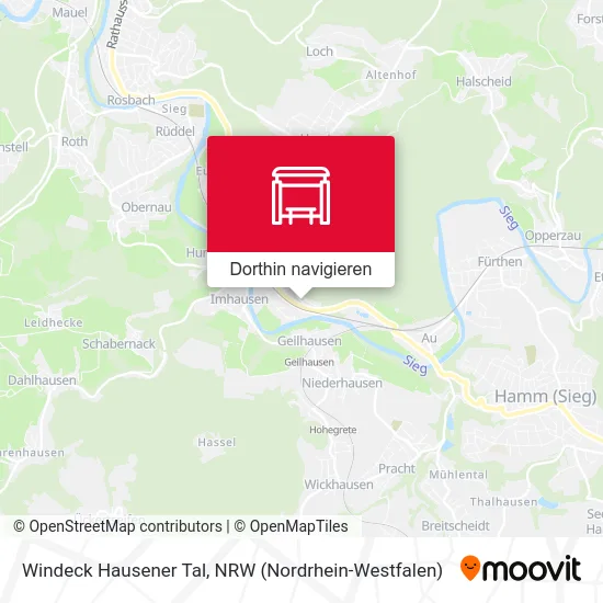 Windeck Hausener Tal Karte