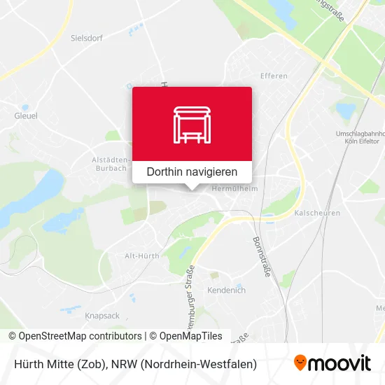 Hürth Mitte (Zob) Karte