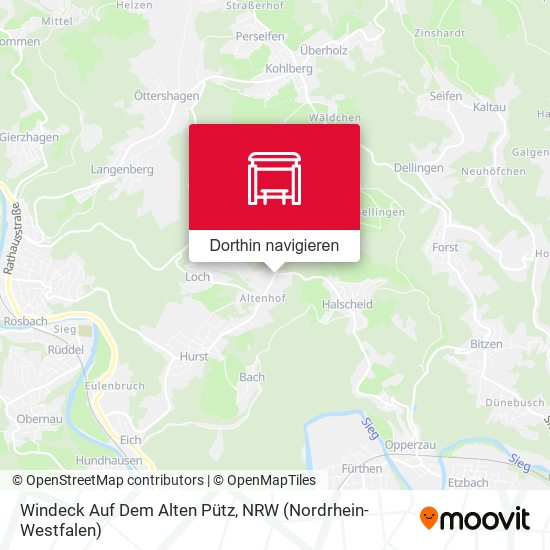 Windeck Auf Dem Alten Pütz Karte