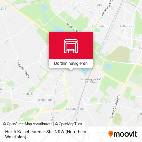 Hürth Kalscheurener Str. Karte