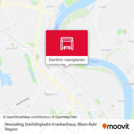 Wesseling Dreifaltigkeits-Krankenhaus Karte