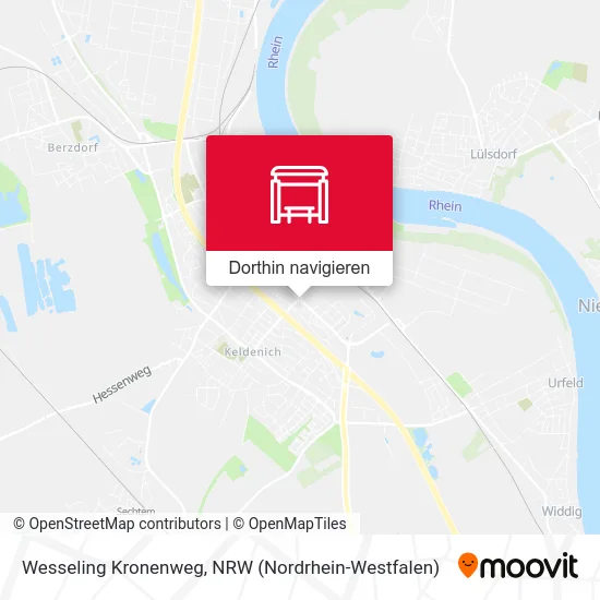 Wesseling Kronenweg Karte