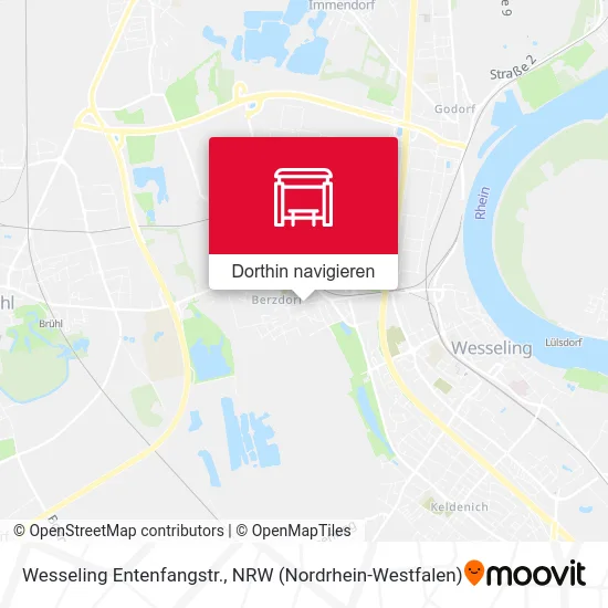 Wesseling Entenfangstr. Karte